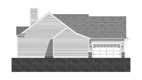 The Laurel Glen house plan, exterior view 4